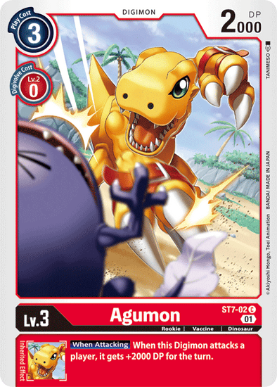 Agumon - ST7-02 - Common available at 401 Games Canada