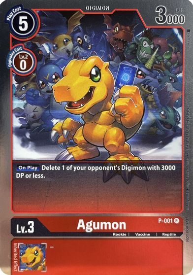 Agumon (Silver) - P-001 - Promo available at 401 Games Canada