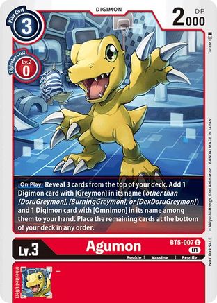 Agumon (Tamer Party Vol. 4 Promo) - BT5-007 - Promo available at 401 Games Canada