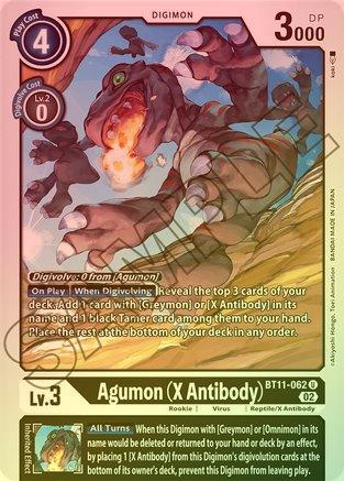 Agumon (X Antibody) (Foil) - BT11-062 - Uncommon available at 401 Games Canada