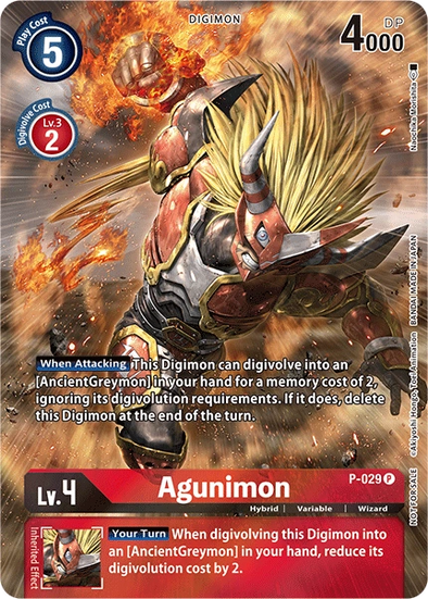 Agunimon - P-029 (2nd Anniversary Frontier Card) - P-029 - Promo available at 401 Games Canada