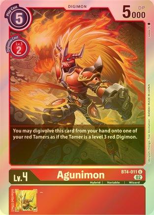 Agunimon (Resurgence Booster Reprint) - BT4-011 - Uncommon (Foil) available at 401 Games Canada