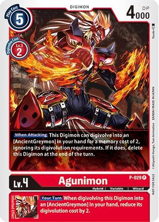 Agunimon (Revision Pack) - P-029 - Promo available at 401 Games Canada