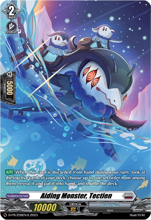 Aiding Monster, Tectien (Foil) - D-PR/259EN-S - Promo available at 401 Games Canada