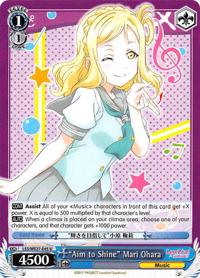 "Aim to Shine" Mari Ohara - LSS-WE27-E45 - Uncommon available at 401 Games Canada