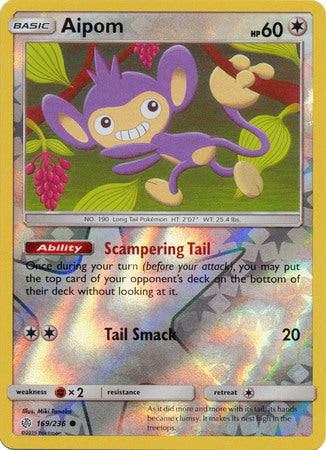 Aipom - 169/236 - Common - Reverse Holo available at 401 Games Canada