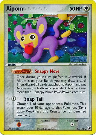 Aipom - 34/115 - Uncommon - Reverse Holo available at 401 Games Canada