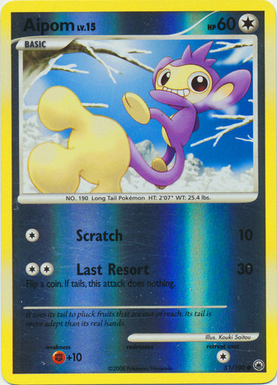 Aipom - 51/100 - Common - Reverse Holo available at 401 Games Canada