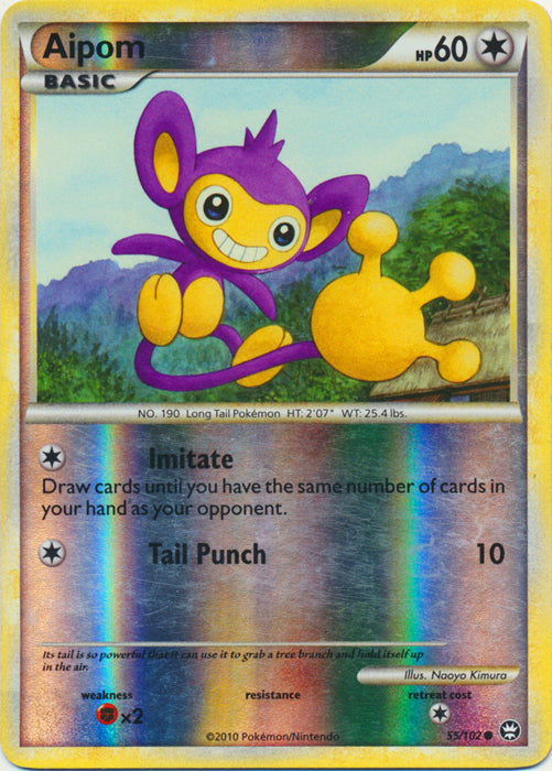 Aipom - 55/102 - Common - Reverse Holo available at 401 Games Canada