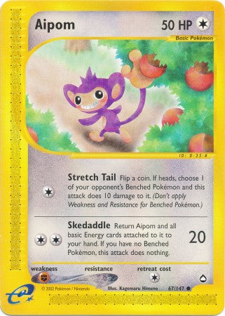 Aipom - 67/147 - Common available at 401 Games Canada