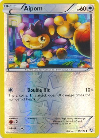 Aipom - 99/124 - Common - Reverse Holo available at 401 Games Canada