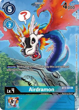 Airdramon (25th Special Memorial Pack) - BT3-024 - Uncommon available at 401 Games Canada