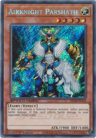 Airknight Parshath - SBCB-EN132 - Secret Rare - 1st Edition available at 401 Games Canada