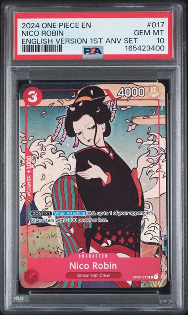 Nico Robin - English Version 1st Anniversary Set - GEM MINT 10