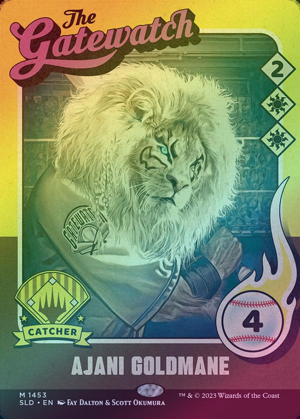 401 Games Canada - Ajani Goldmane - Magic: The Baseballing (Foil) (SLD) 401 Games Canada - Ajani Goldmane - Magic: The Baseballing (Foil) (SLD)