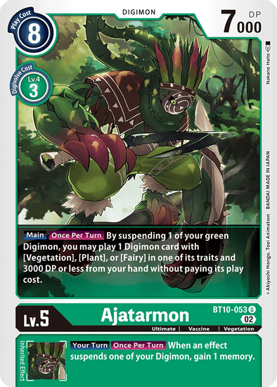 Ajatarmon - BT10-053 - Uncommon available at 401 Games Canada