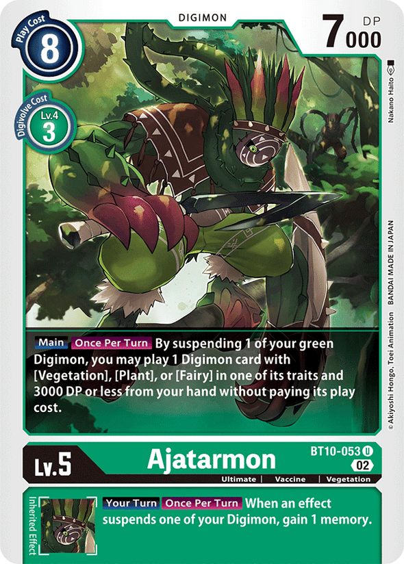 Ajatarmon - BT10-053 - Uncommon available at 401 Games Canada