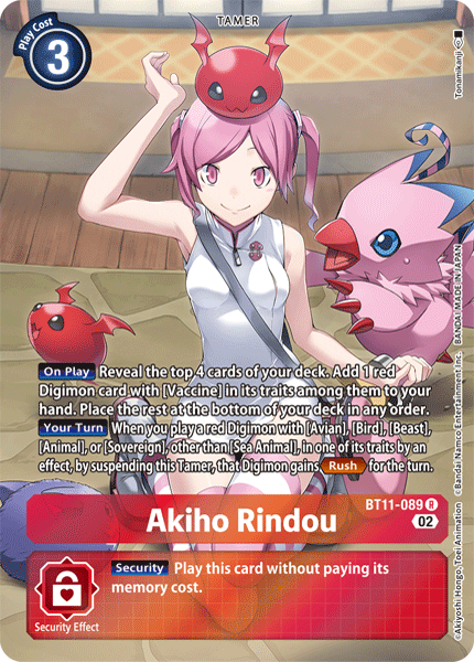 Akiho Rindou (Alternate Art) - BT11-089 - Rare available at 401 Games Canada