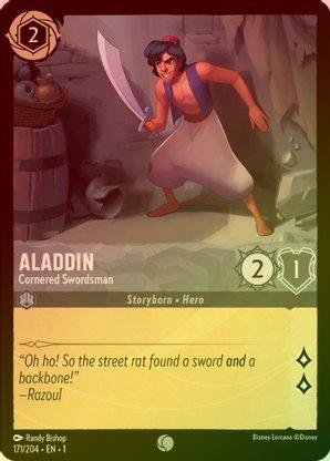 Aladdin (Cornered Swordsman) - 171/204 - Common (Foil) available at 401 Games Canada