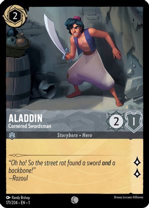 Aladdin (Cornered Swordsman) - 171/204 - Common available at 401 Games Canada