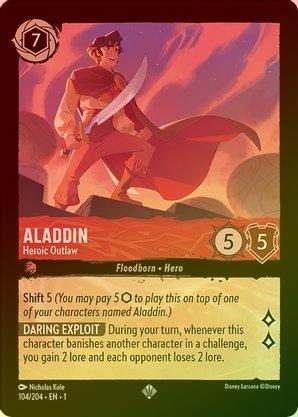 Aladdin (Heroic Outlaw) - 104/204 - Super Rare (Foil) available at 401 Games Canada