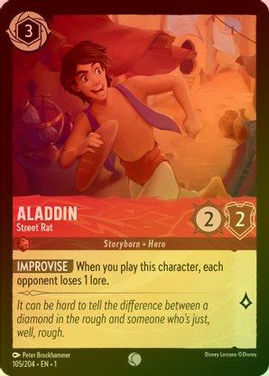 Aladdin (Street Rat) - 105/204 - Common (Foil) available at 401 Games Canada