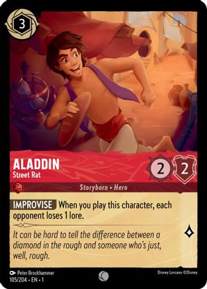 Aladdin (Street Rat) - 105/204 - Common available at 401 Games Canada