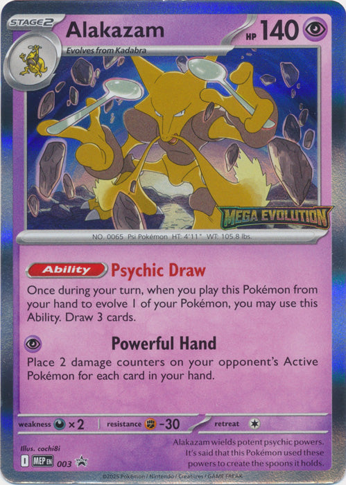 Alakazam (Pre-Release) - MEP003 - Promo