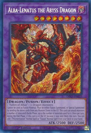 Alba-Lenatus the Abyss Dragon - DIFO-EN035 - Secret Rare - 1st Edition available at 401 Games Canada