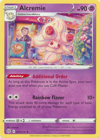 Alcremie - 071/172 - Rare available at 401 Games Canada