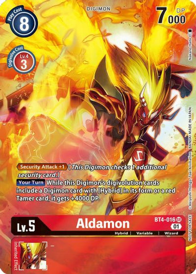 Aldamon (1-Year Anniversary Box Topper) - BT4-016 - Super Rare available at 401 Games Canada