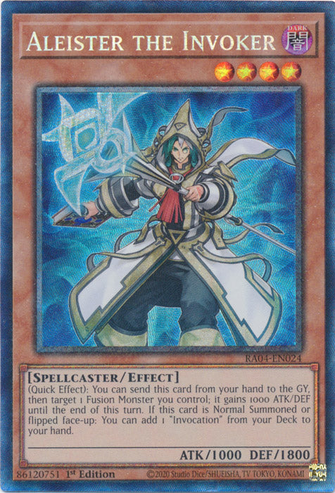 Aleister the Invoker (Alternate Art) (PCR) - RA04-EN024 - Prismatic Collector's Rare - 1st Edition