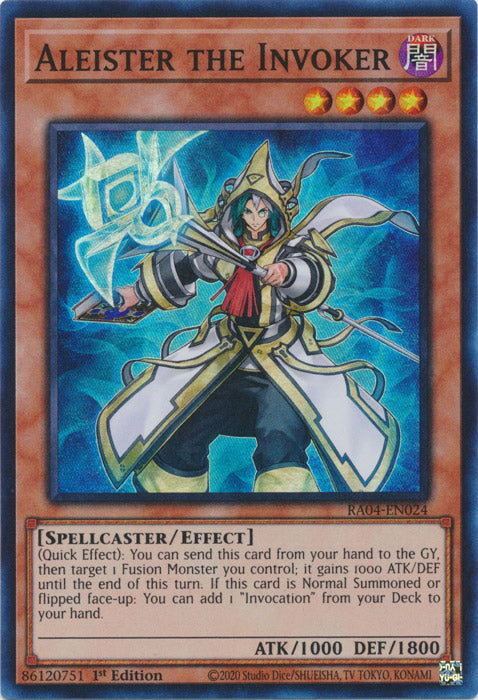 Aleister the Invoker (Alternate Art) - RA04-EN024 - Super Rare - 1st Edition