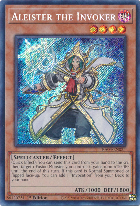 Aleister the Invoker (Alternate Art) (Secret Rare) - RA04-EN024 - Secret Rare - 1st Edition