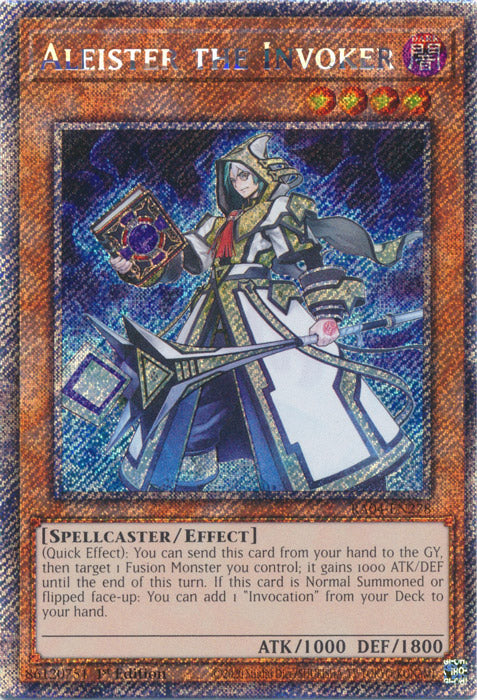Aleister the Invoker (Platinum Secret Rare) - RA04-EN278 - Platinum Secret Rare - 1st Edition