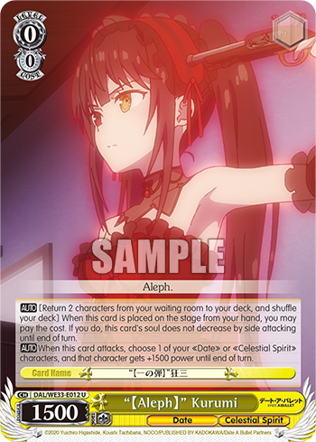 Aleph Kurumi - DAL/WE33-E012 - Uncommon (Foil) available at 401 Games Canada