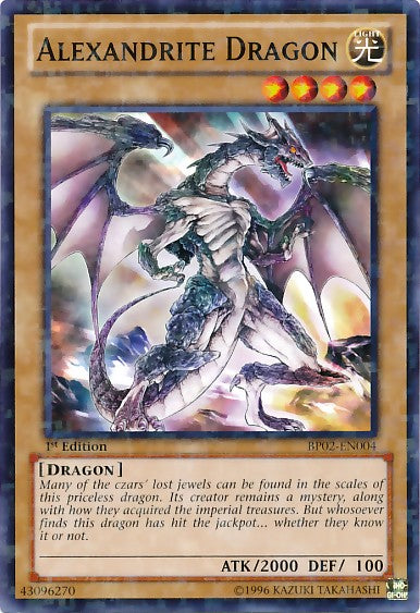 Alexandrite Dragon - BP02-EN004 - Mosaic Rare - 1st Edition available at 401 Games Canada