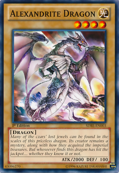 Alexandrite Dragon - SDBE-EN003 - Common - 1st Edition available at 401 Games Canada