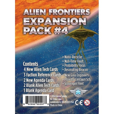 Alien Frontiers - Expansion Pack 4 available at 401 Games Canada