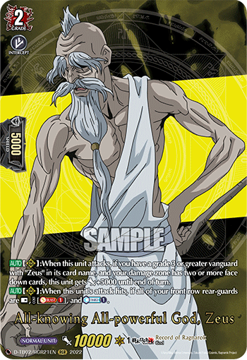 All-knowing All-powerful God, Zeus - D-TB02/RGR21 - Ragnarok Rare available at 401 Games Canada