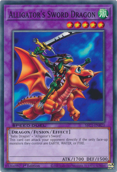 Alligator's Sword Dragon - SBC1-ENB23 - Common - 1st Edition available at 401 Games Canada