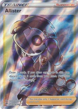 pokemon allister rare league card Allister