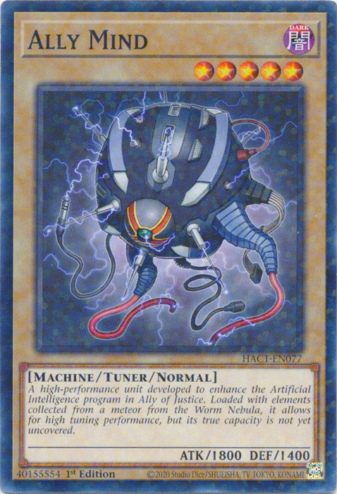 Ally Mind - HAC1-EN077 - Duel Terminal Normal Parallel Rare available at 401 Games Canada