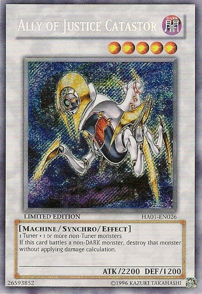 Ally of Justice Catastor - HA01-EN026 - Secret Rare - Limited Edition available at 401 Games Canada