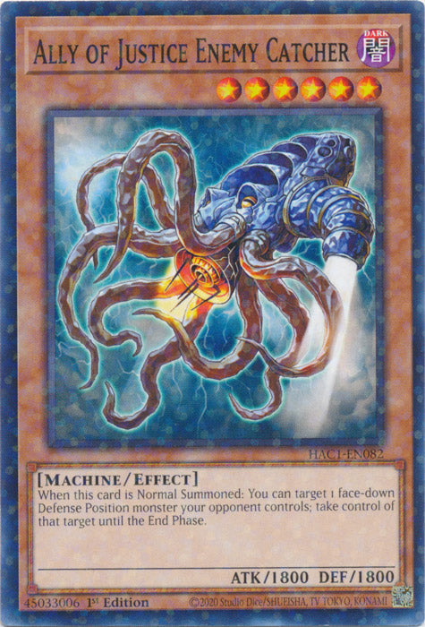 Ally of Justice Enemy Catcher - HAC1-EN082 - Duel Terminal Normal Parallel Rare available at 401 Games Canada