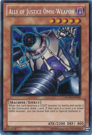 Ally of Justice Omni-Weapon - HA03-EN050 - Secret Rare - Unlimited available at 401 Games Canada