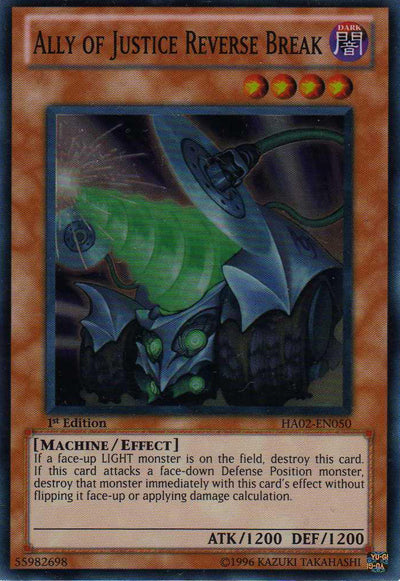 Ally of Justice Reverse Break - HA02-EN050 - Super Rare - 1st Edition available at 401 Games Canada