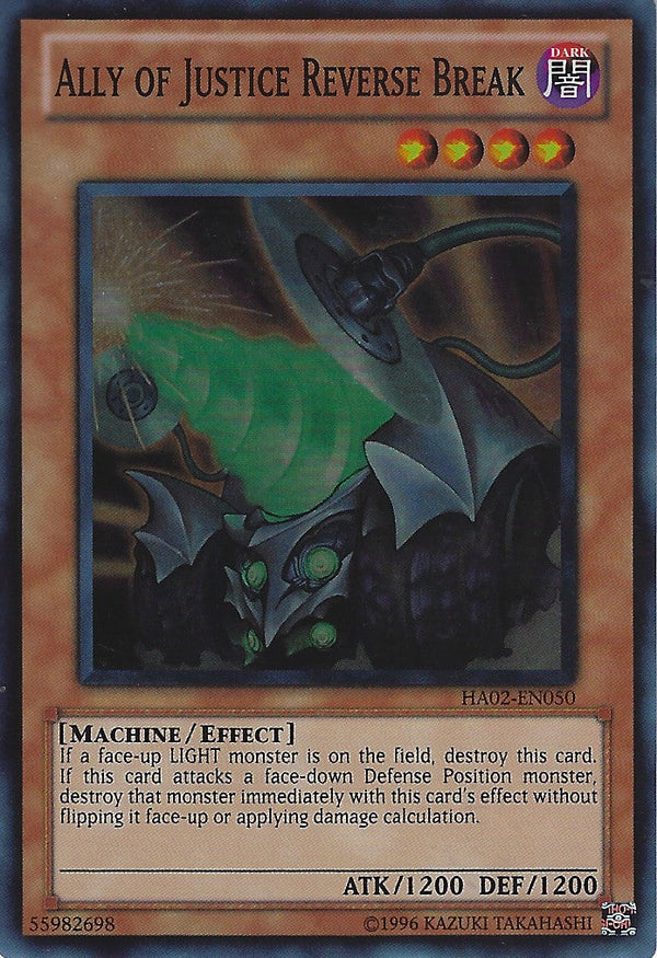 Ally of Justice Reverse Break - HA02-EN050 - Super Rare - Unlimited available at 401 Games Canada