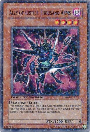 Ally of Justice Thousand Arms - DT01-EN078 - Normal Parallel Rare available at 401 Games Canada
