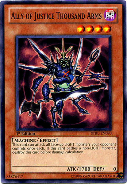 Ally of Justice Thousand Arms - STBL-EN093 - Common - 1st Edition available at 401 Games Canada